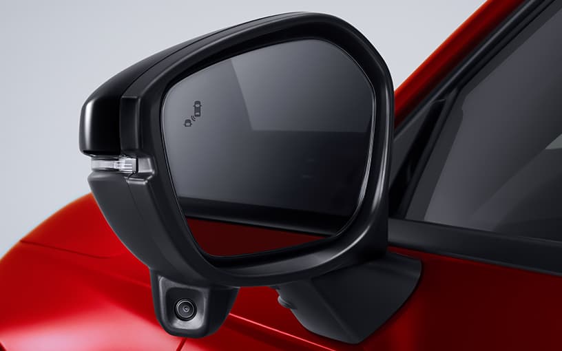 Blind Spot Information (BSI) ระบบช่วยเตือนมุมอับสายตาที่กระจกมองข้าง และ Honda LaneWatch ระบบแสดงภาพมุมอับสายตาขณะเปลี่ยนเลน
