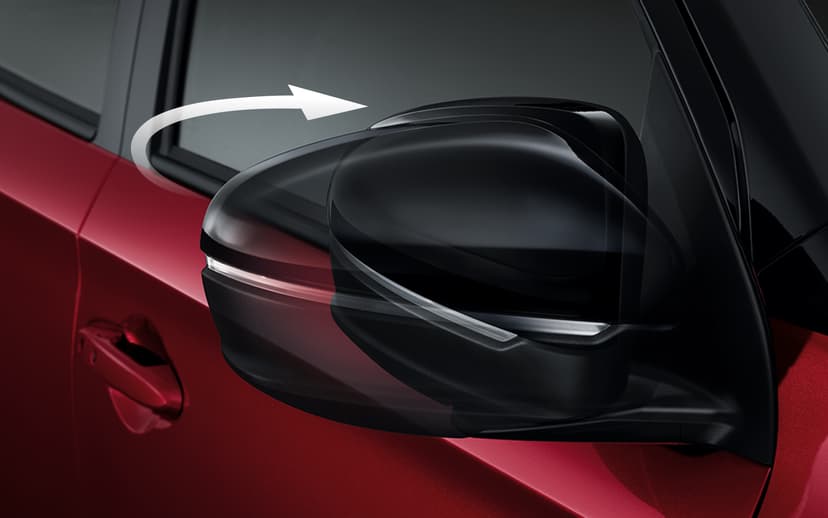 กระจกมองข้างพับเก็บอัตโนมัติ